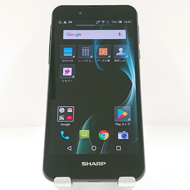 SHARP AQUOS SH-M04 SIMフリー ネイビー 送料無料 本体 c14964 【中古】