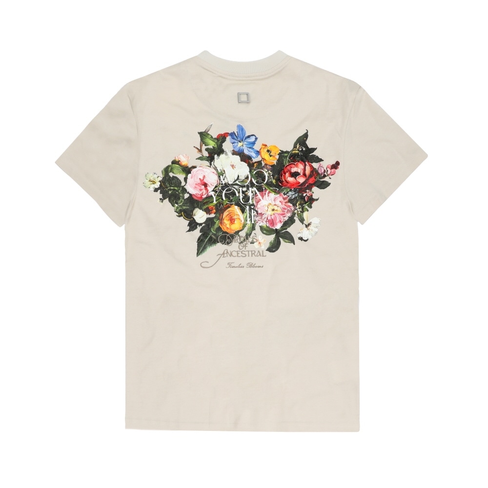 ウーヨンミ フラワーバックロゴ女性半袖Tシャツ M253TS06