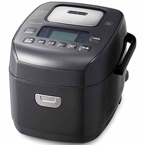 色：ブラック アイリスオーヤマ 炊飯器 3合 圧力IH 50銘柄炊き分け機能 極厚火釜 2022年モ