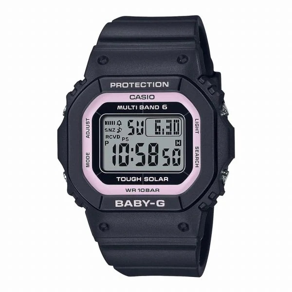 取寄品 正規品 CASIO腕時計 カシオ BABY-G ベイビージー デジタル表示 長方形 ソーラー 10気圧防水 BGD-5650-1BJF レディース腕時計