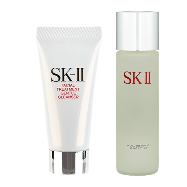 エスケーツー（SK-II／SK2） フェイシャルトリートメント ジェントルクレンザー ＋ クリア ローション セット 20g+230ml