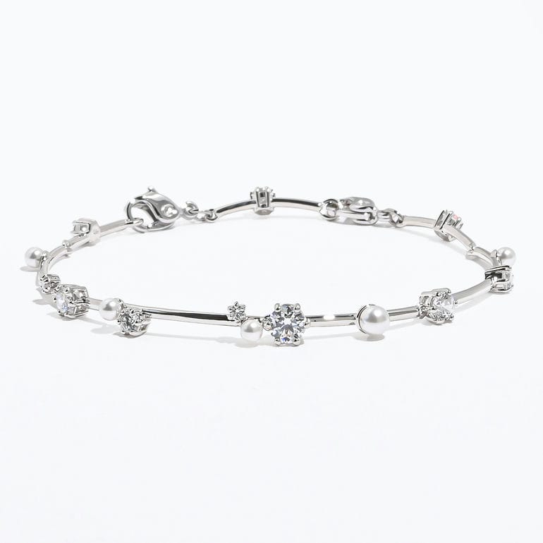 ブレスレット Tennis コンステラ クリスタルパール クリア シルバー 5707511 ジュエリー アクセサリー