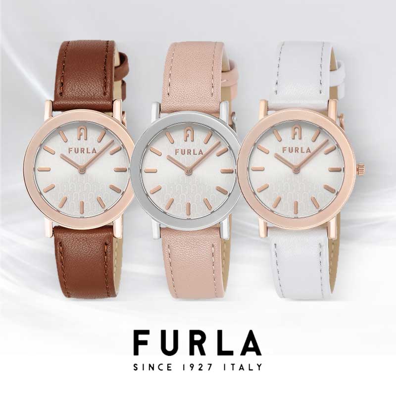 【腕時計】 FURLA(フルラ) MINIMAL SHAPE レディース ピンク ホワイト ブラウン クォーツ WW00007 オシャレ 時計 ブランド