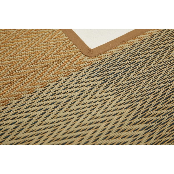 81909001 掘りごたつ対応のい草ラグ 191×250 ベージュ メーカー直送