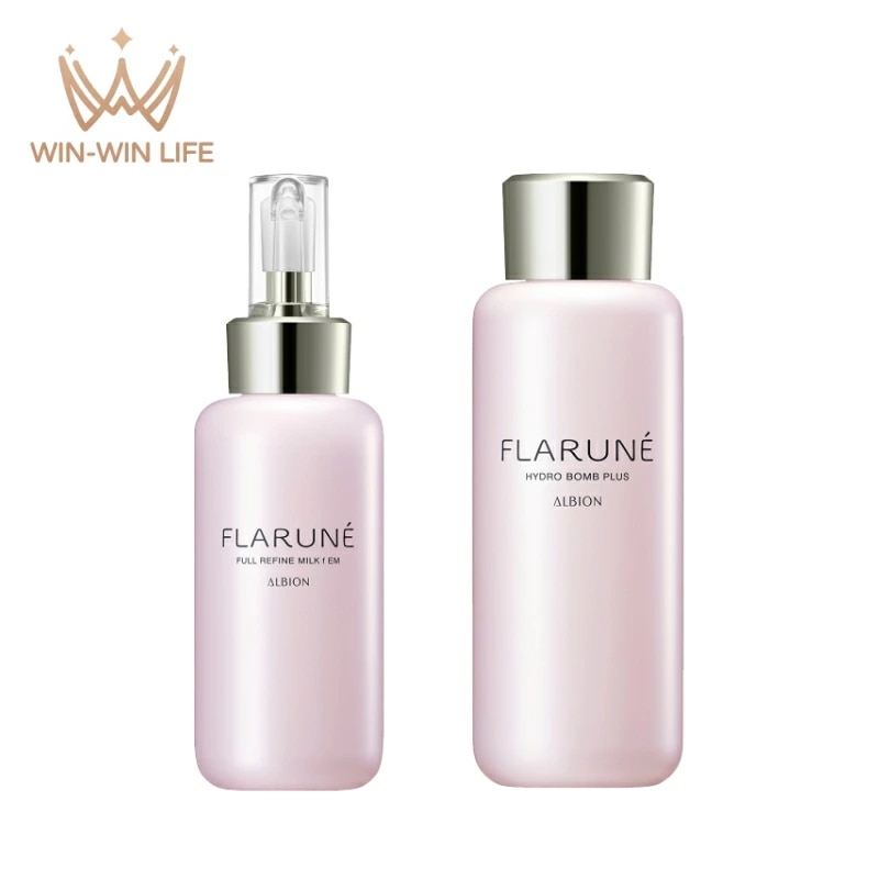 フラルネ フルリファイン ミルク f M or EM 200g 乳液 & ハイドロボム プラス 200ml 化粧水 スキンケアセット リニューアル発売 最新美容研究の成果 厳選美容成分 肌悩み対策