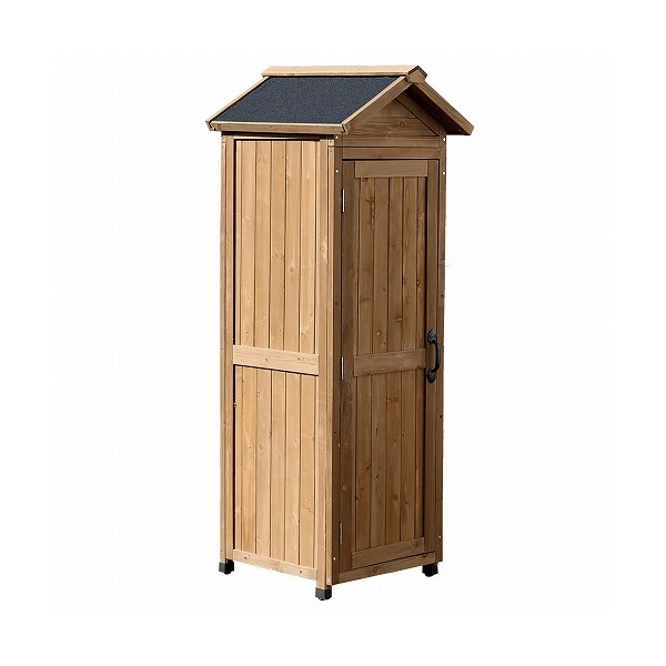 住まいスタイル 三角屋根スリム収納庫 ライトブラウン KGRS1600S-LBR メーカー直送