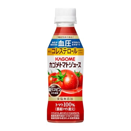 カゴメ 食塩無添加 高リコピントマト使用 257mlペットボトル×24本(機能性表示食品 リコピン GABA 血圧 善玉コレステロール)