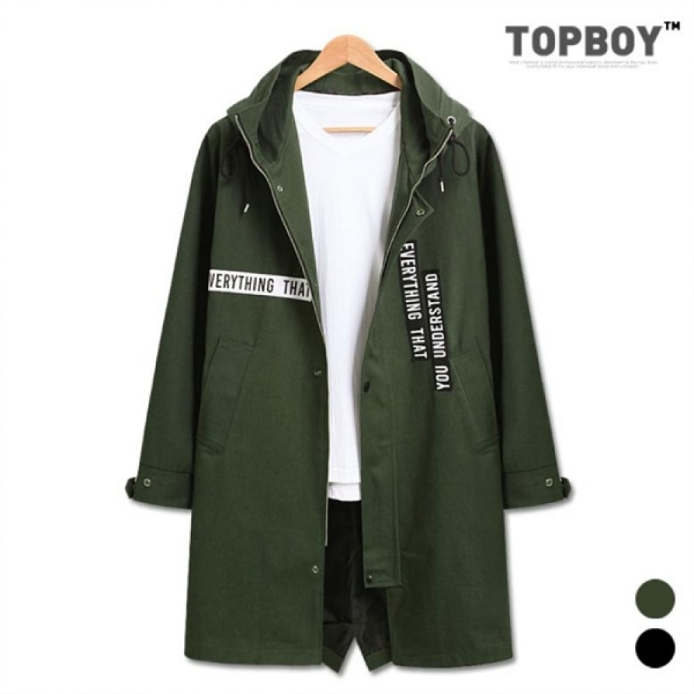 (TOPBOY) コットンテープオーバーフィットロングナイトジャケット (SC007)