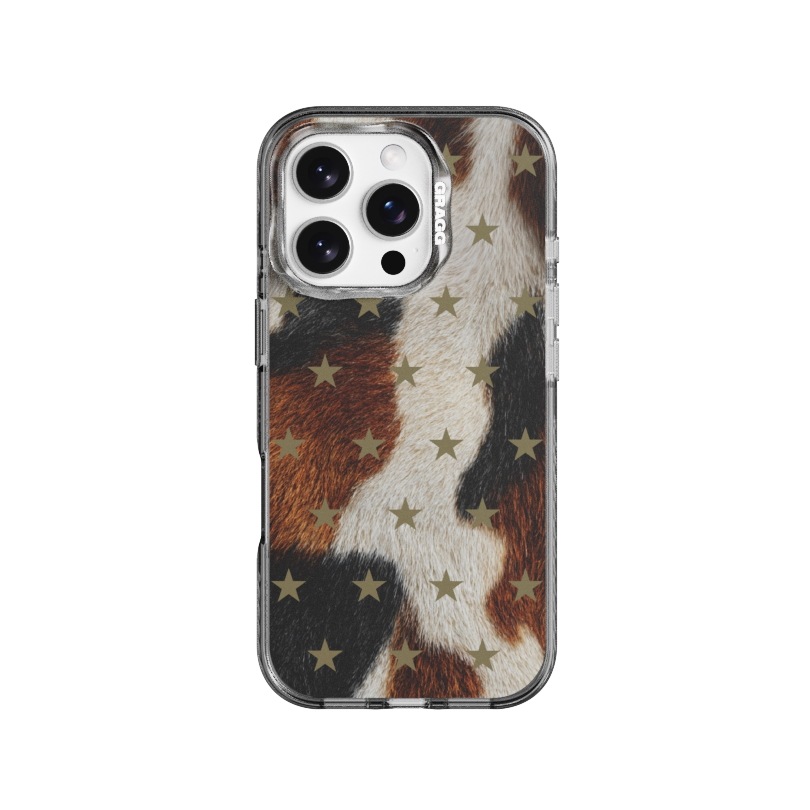 【GRAGG】 MAGSAFE LAYERS FRAME CASE CLEAR BLACK - LATTE STAR iPhone 16シリーズ対応 正規品