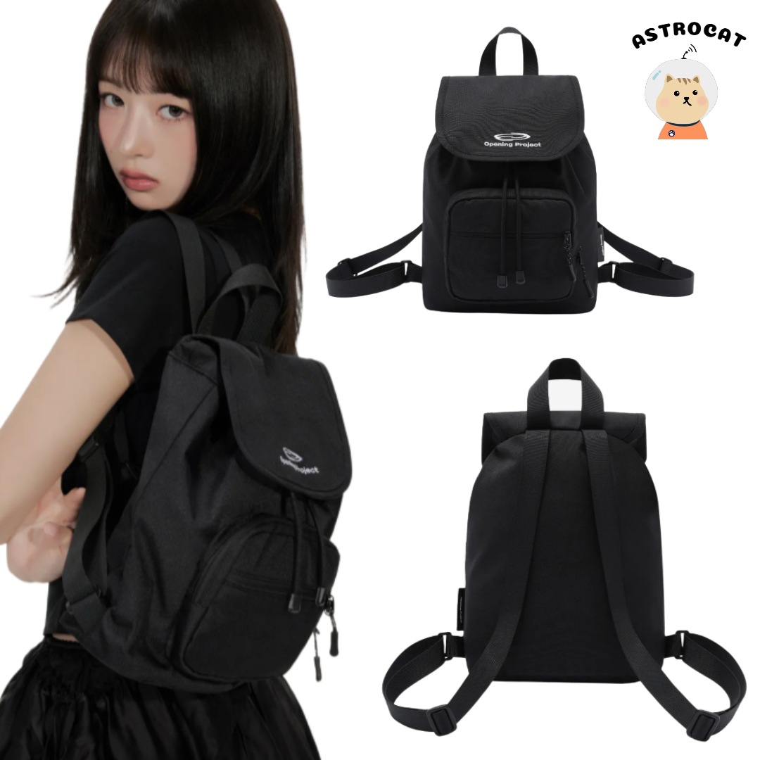 Mini Pocket Backpack - Black