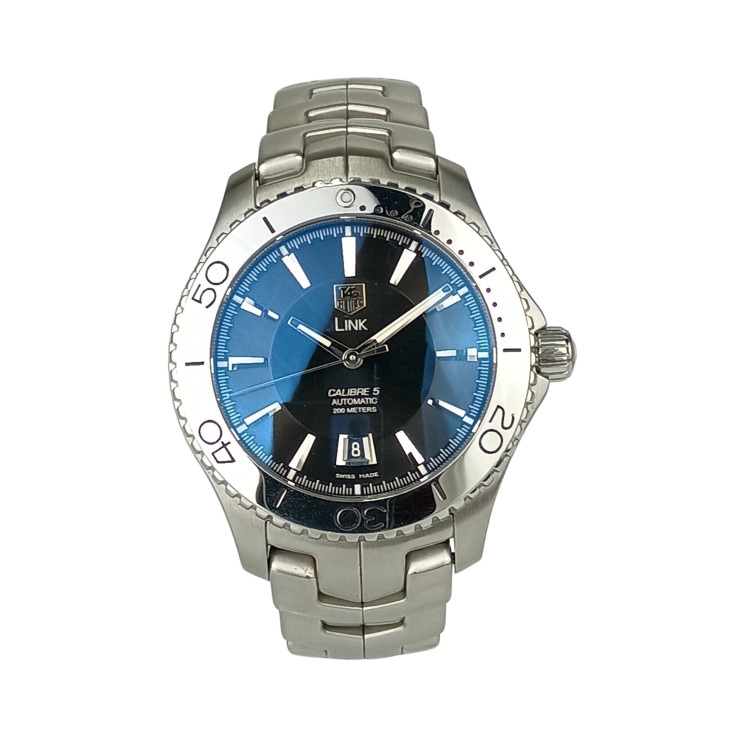 タグホイヤー 時計 リンクキャリバー5 SS SS WJ201A バックスケルトン ブラック文字盤 メンズ時計 メンズウォッチ 高級 ブランド スポーツ 人気 プレゼント【本物保証】