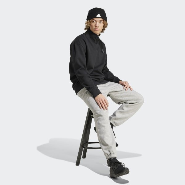 アディダスユニセックスデイリー起毛パンツ IY4125 A SZN FL PT フリースルーズフィットパンツ