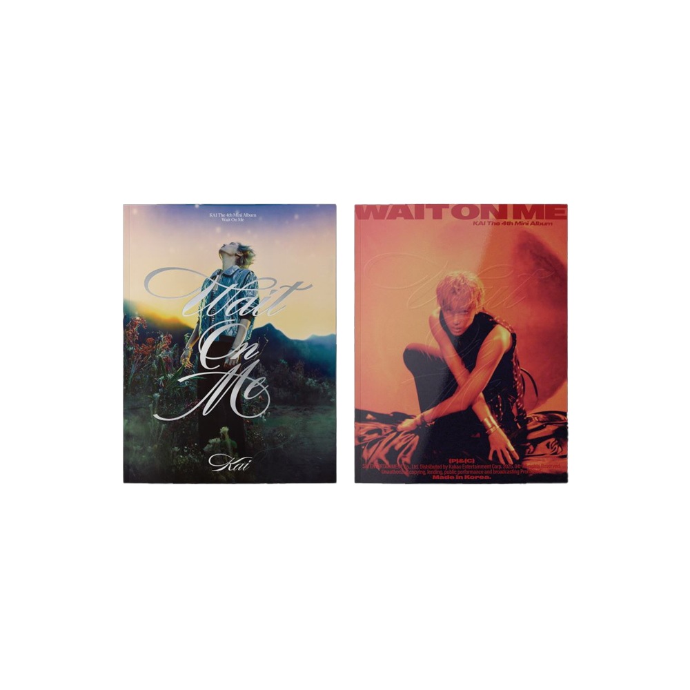 【Soundwave特典選択】 EXO KAI - WAIT ON ME / アルバム2種セット / Driver Ver / Ruler Ver / Photobook ver