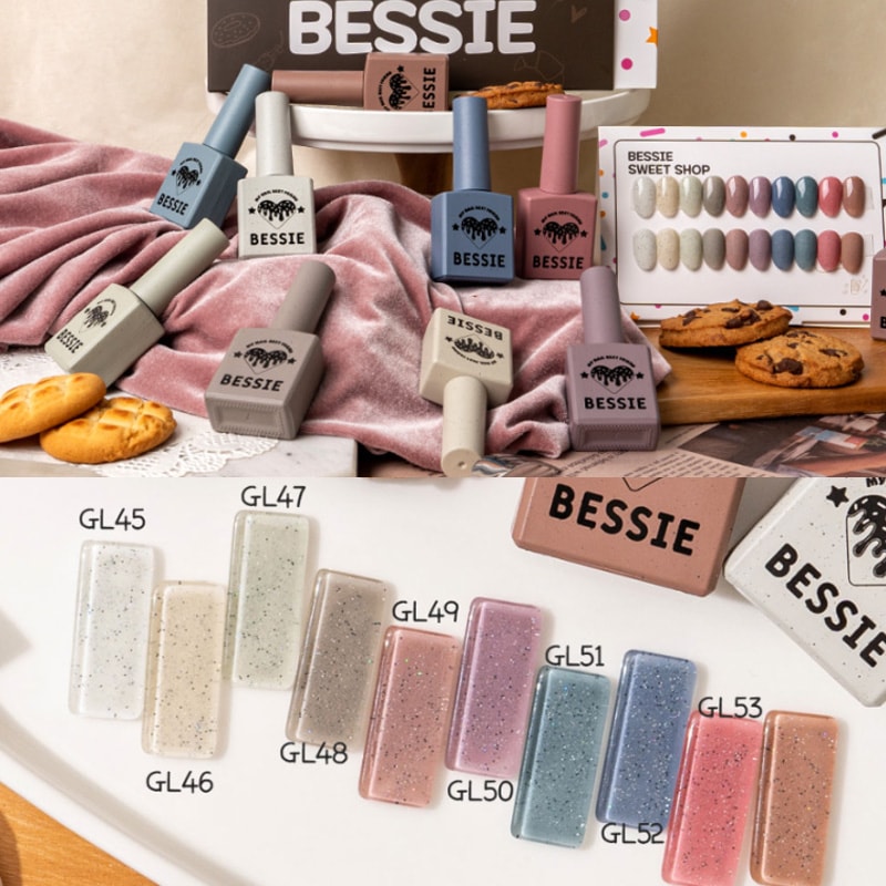 [BESSIE] 【SWEETSHOP】 11ml 10色 セット / シロップグリッタージェルネイル