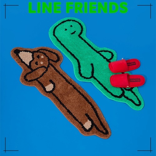 LINE FRIENDS公式 JOGUMAN ヒーロー ラグ