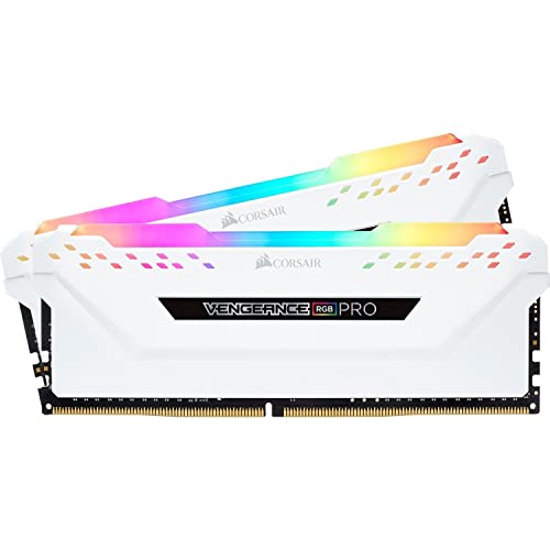 CORSAIR Corsair DDR4-3200MHz デスクトップPC用 メモリ VENGANCE RGBシリーズ 32GB [16GB2枚] ホワイトCMW32GX4M2E3200C16W