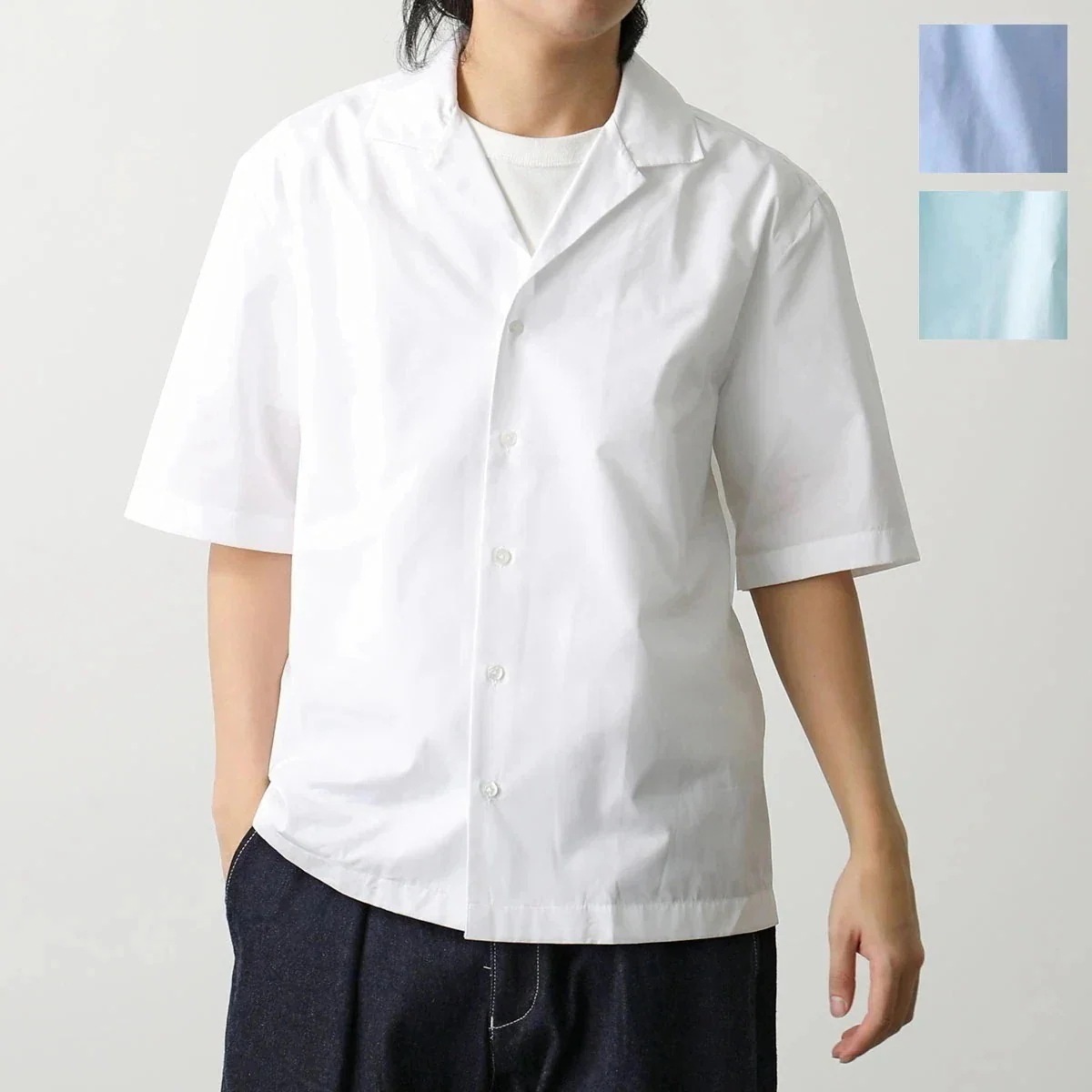 LARDINI ラルディーニ シャツ EQBRODY EQC1787 メンズ コットンポプリン オープンカラーシャツ 開襟シャツ 半袖 カラー3色 21,948円