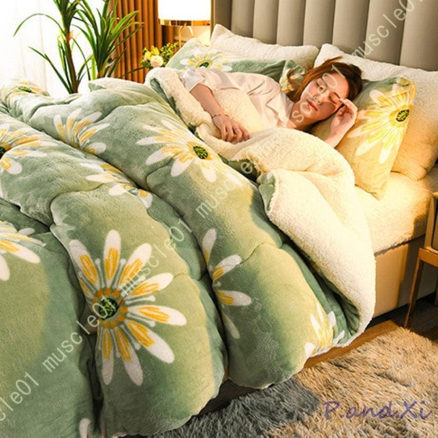 ヒョウ柄 掛け布団 あったか シングル 柔らかな肌触り 布団 抗菌防臭 熱房対策 ほこりが出にくい 暖かい ふわふわ 四適用 厚手