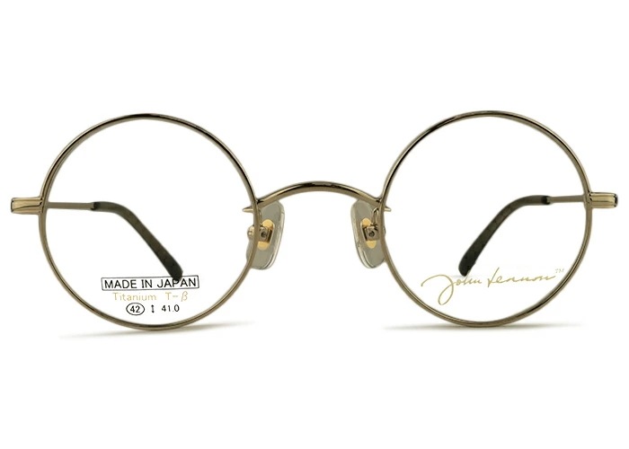 メガネ ジョンレノン John Lennon jl-1120 jl6 日本製 チタン レトロ アンティーク ラウンド フルリム （フレームのみ / 度付き / 度なし 伊達) 遠近両用 老眼鏡