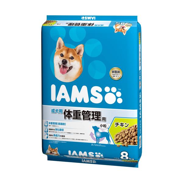 アイムス 成犬用 体重管理用 チキン 小粒 8kg ドッグフード IAMS