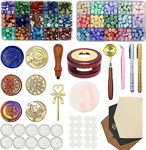 シーリングスタンプ シールスタンプ シーリングスタンプセット 30 色 の ワックス シーリングワックス DIY シーリングスタンプ シーリング ワックスシーリング シーリングすたんぷ セット スタン