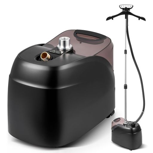 HAPYVERGO 衣類スチーマー ハンガースチーマー スチームアイロン 1500W作動 ハンガーにかけたまま 3L大容量タンク 2段階スチーム コード付き 置型 腕が楽 省スペース プロ仕様