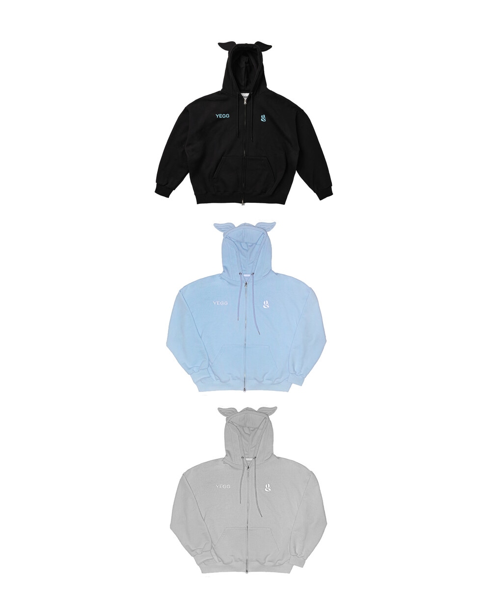 【YEGG】WING HOODIE (BASIC) : 3COLORS