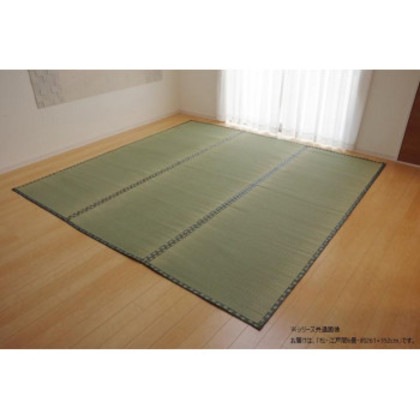 純国産い草 上敷き カーペット 双目織 「松」 江戸間6畳 約261×352cm 1010030012602