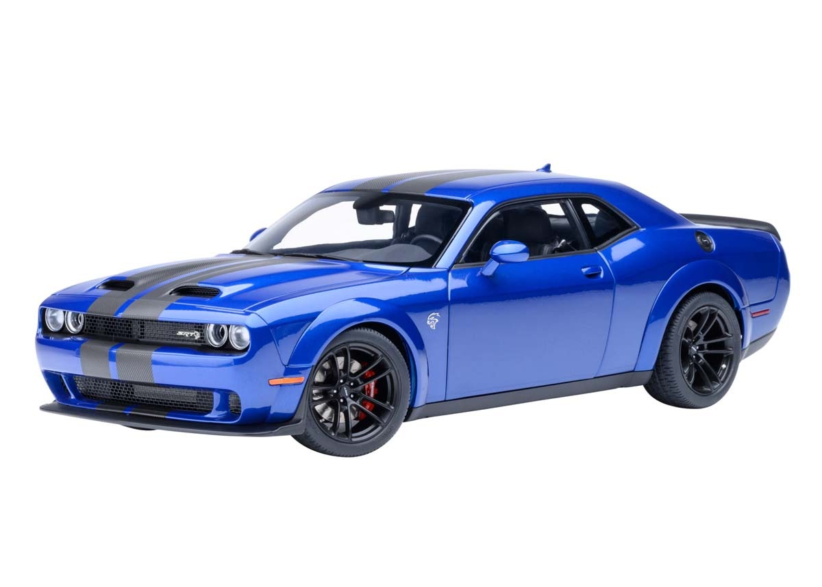 オートアート 1/18 ダッジ チャレンジャー SRT ジェイルブレイク 2022 （メタリック・ブルー/カーボンブラック・ストライプ INDIGO BLUE）【71763】 ミニカー AUTO