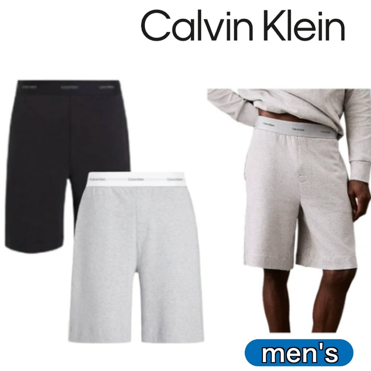 カルバンクライン CALVIN KLEIN ボトムス NM2707E ズボン ラウンジウェア スウェットパンツ ハーフパンツ 半パン ルームウェア スポーツ メンズ メンズサイズ