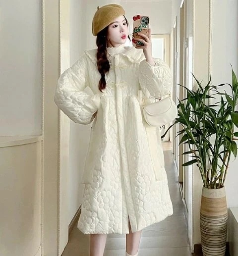 トレンチコート 長袖 アウター 羽織 コート ガーリー かわいい お出かけ レディース【大きいサイズ レディース ロング ジャケット アウター 上着 ハンガー ロング丈 秋冬 coat】