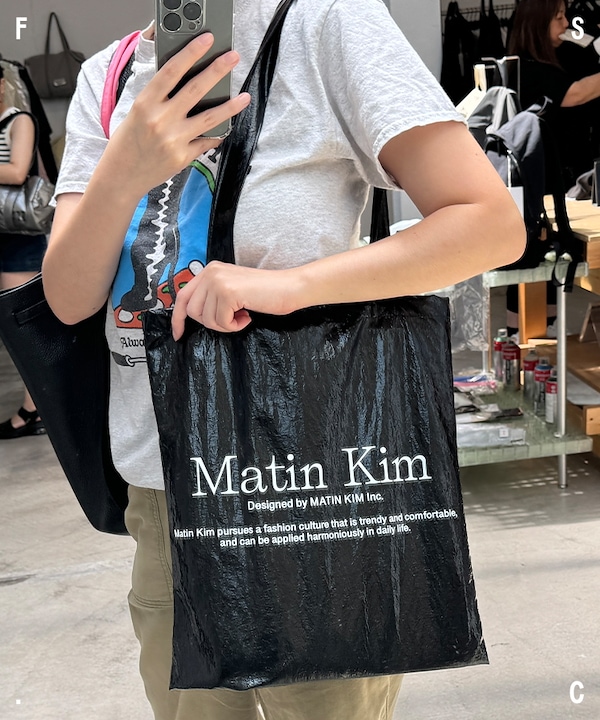 Qoo10 Matin Kim POPPIN ECO サブバッグ ミディ