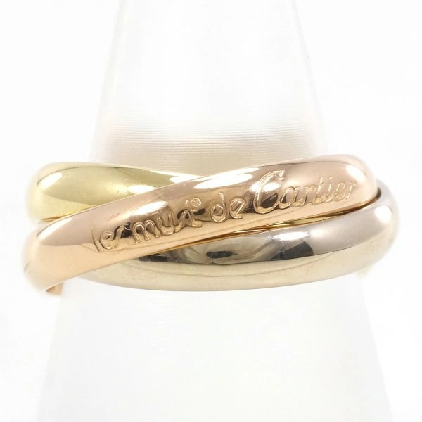 カルティエ トリニティ K18YGWGPG リング 指輪 12.5号 ジュエリー 中古