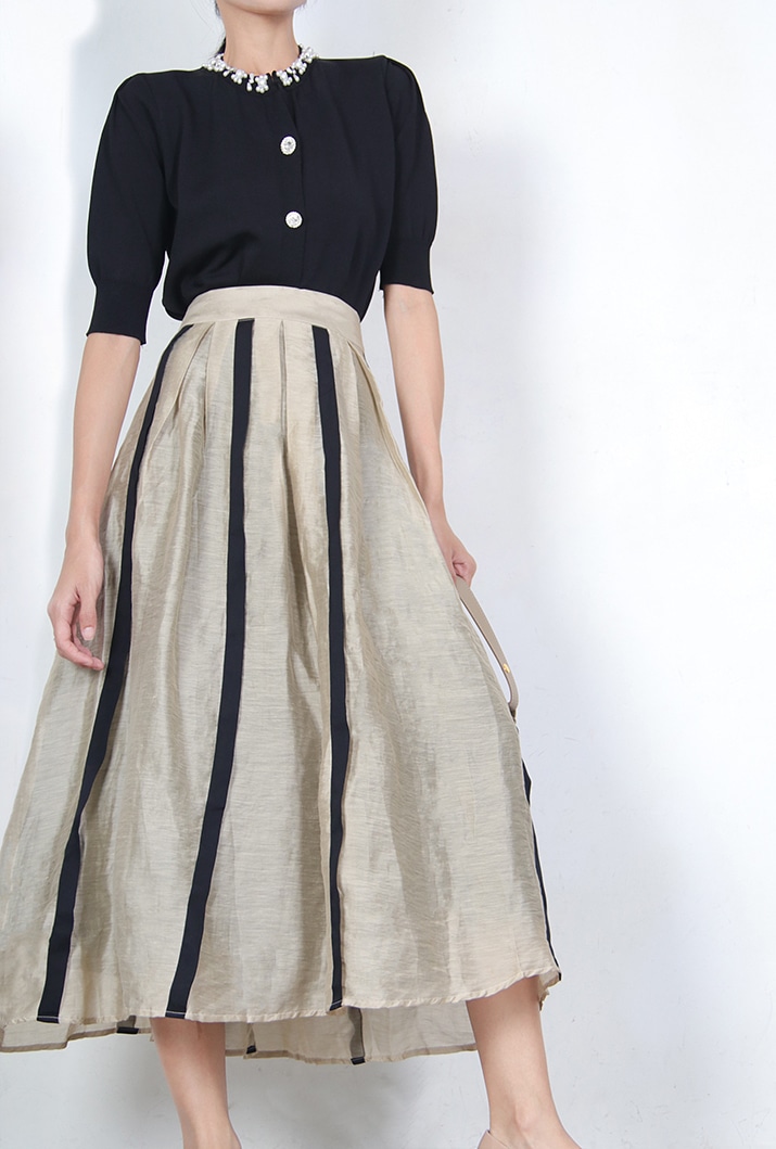 ストライプスカート 綺麗めスカート フレアスカート Aラインスカート スカート ミドルスカート. レディース ボーダー柄スカート 可愛い 上品 デートコーデ. お出掛け お仕事コーデ