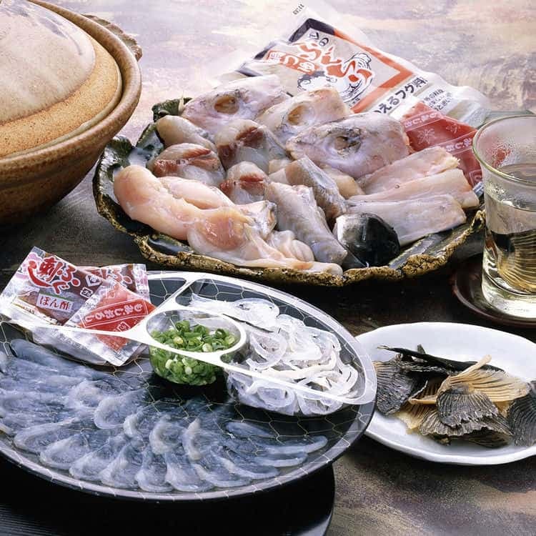 大分豊後産 とらふぐ料理 B とらふく刺身40gとらふく皮20gとらふくぶつ切り350gとらふくひれ5g 離島は配送不可 4660097 お歳暮 お中元 お土産 ご進物 ギフト 贈り物に最適