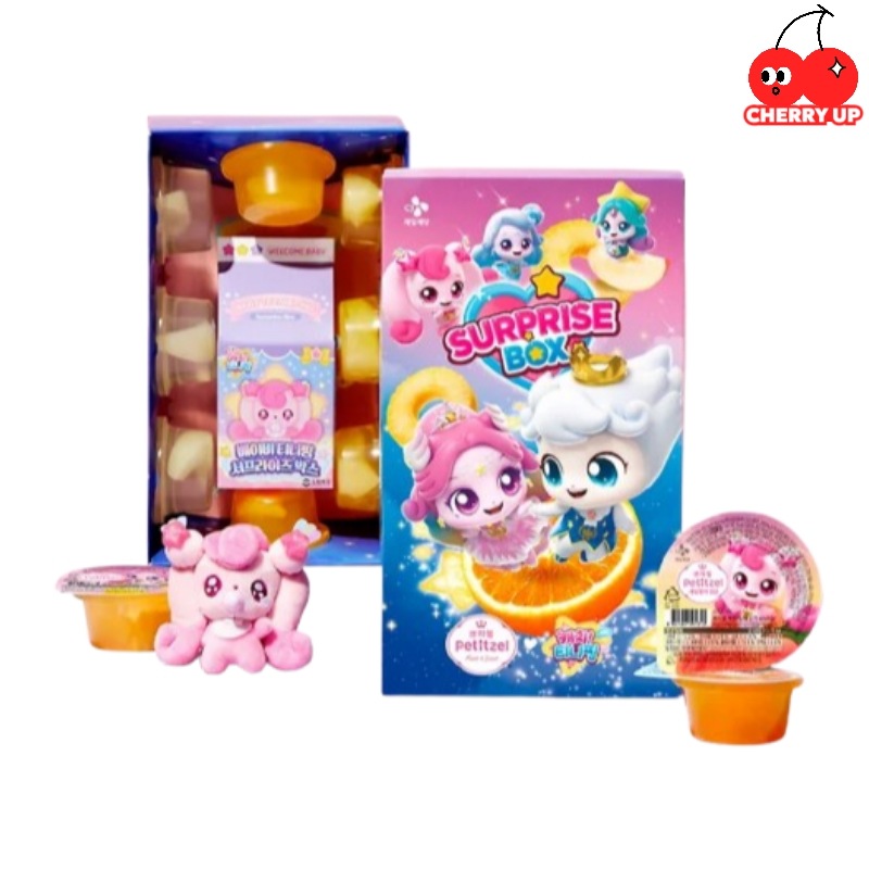 [韓国人気キャラクターティニーピングゼリー]プチチェル × キャッチ！ティーニーピン サプライズボックス（キーホルダーぬいぐるみ付き）