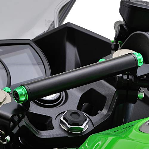 色：グリーン デイトナ バイク用 クランプバー Ninja400/250専用 マルチバーホルダー ラ