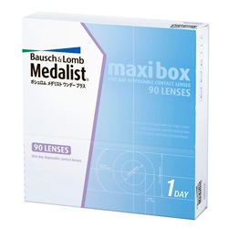メダリストワンデープラス　maxi　box（９０枚パック）/コンタクト/コンタクトレンズ/ボシュロム/ワンデー