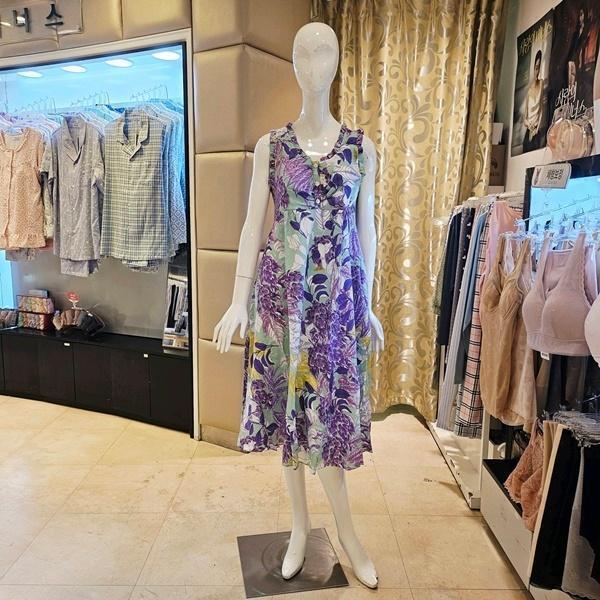 VGNS101_不織布パッド 花柄ワンピース ホームウェア