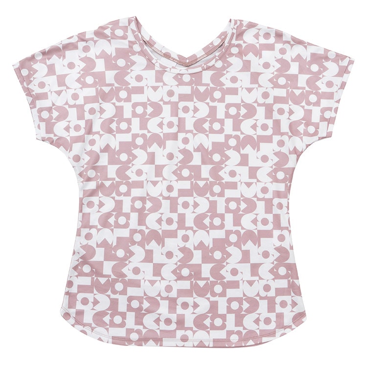 2WAYグラフィックゲームシャツ （レディース） ピンク L #QTWWJA03-PK