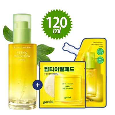 青蜜柑 ビタCセラム 120ml アワーズ限定企画/トナーパッド70枚+70枚青みかんビタCセラム 美容液 アンプル 韓国コス ブライトニング 5,200円