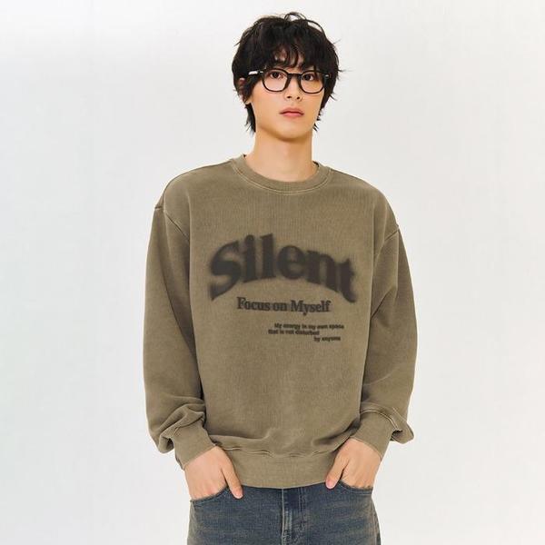 チェイスカルト(南昌院店) DP02 共用ピグメントレタリングTシャツ 共用ピグメントレタリングマンツーマンTシャツ EERU5132B08