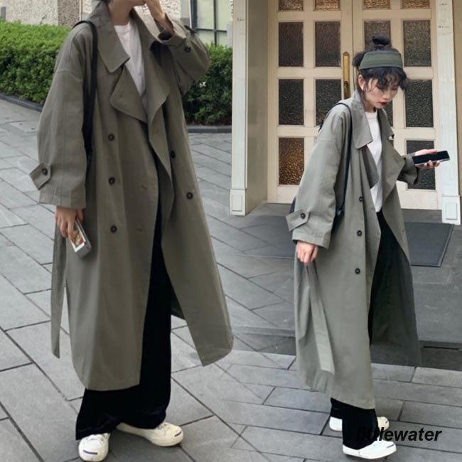 トレンチコート レディース ロングコート 春秋 コート 通勤コート スプリングコート ゆったり アウター 体型カバー お洒落 通勤 レトロ