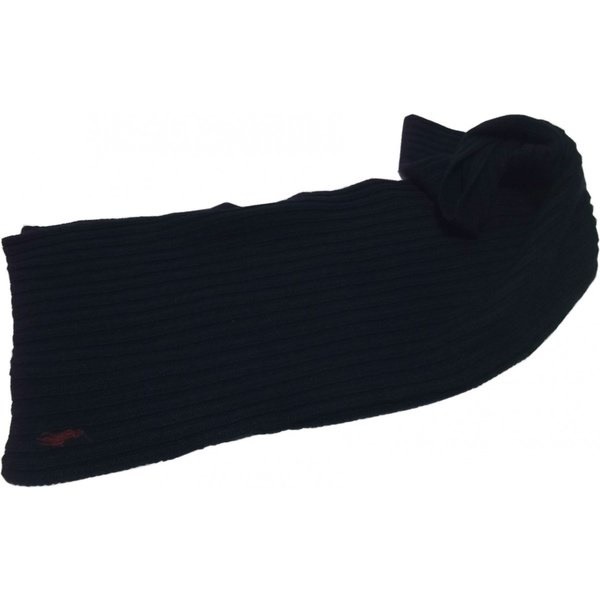 LA直輸入 ラルフ メンズ ウールマフラー ネイビー 男女兼用 muffler scarf stole 162