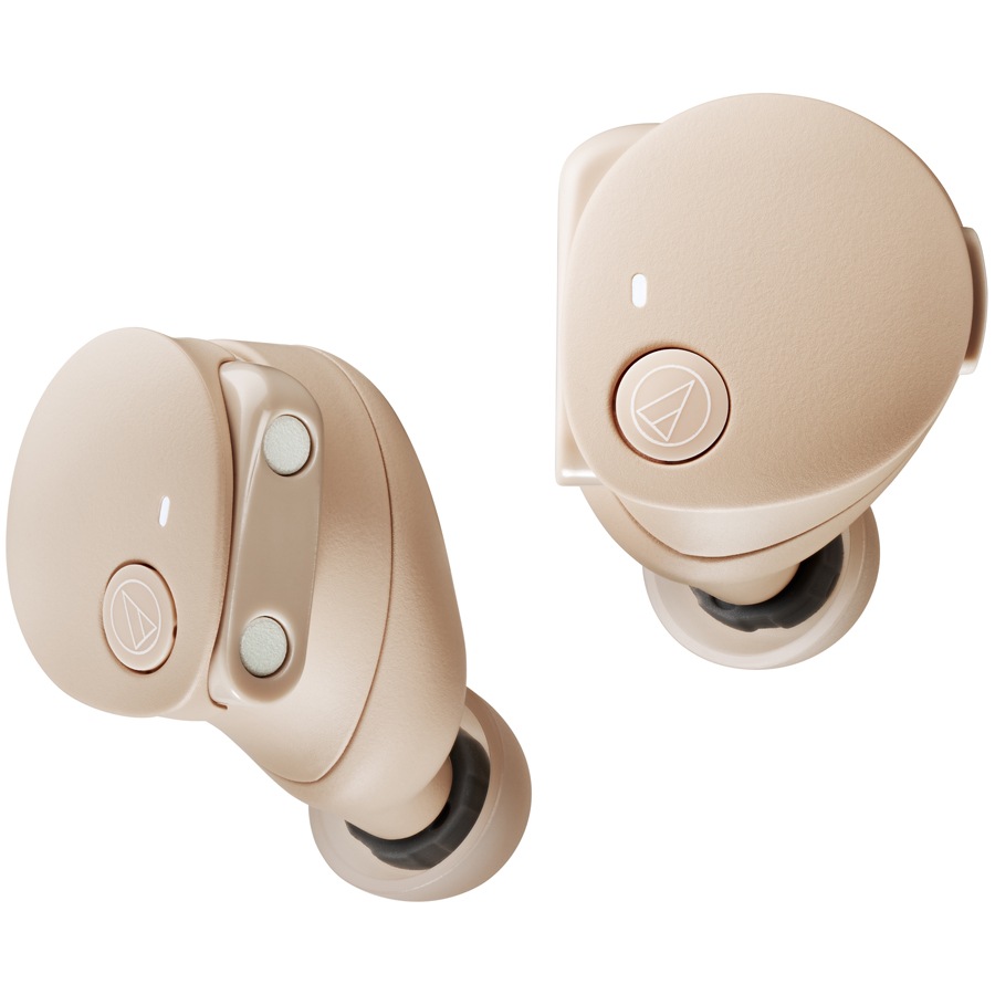 オーディオテクニカ ATH-CKS50TW2-BG ノイズキャンセリング機能搭載　完全ワイヤレスBluetoothイヤホン（ベージュ） ATHCKS50TW2BG
