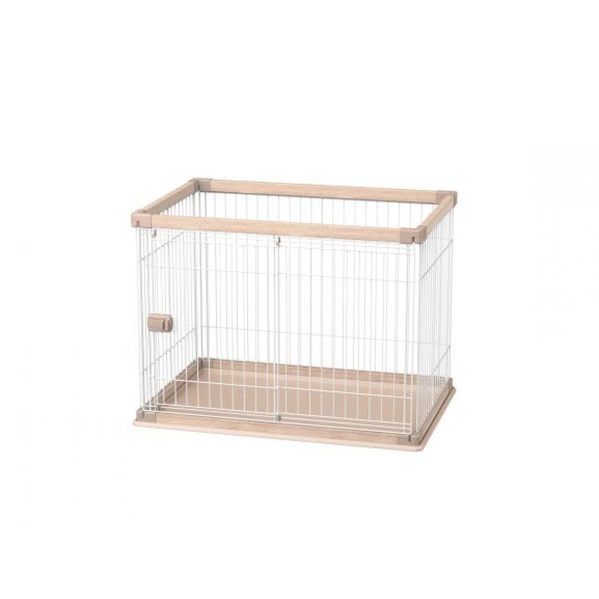 【I】【代引き不可】アイリスオーヤマ ウッディサークル ライトナチュラル PWSR-960V【北海道・沖縄・離島不可】 木目調 ペット ケージ 小型犬 中型犬【代引不可/沖