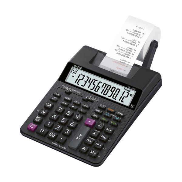 カシオ プリンター電卓 12桁HR-170RC-BK 1台 14,094円
