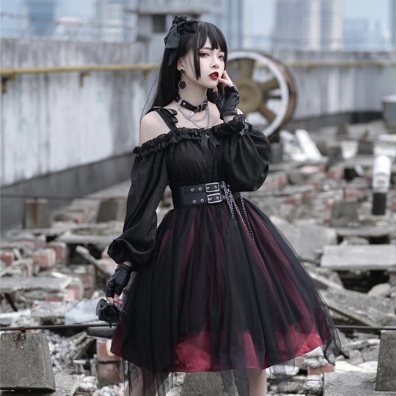 クリスマス衣装cosplay二次元cos ゴシック ホルターネックドレス ラブリーロリータ レ 公主メイド服洋装 JSKホルタードレス