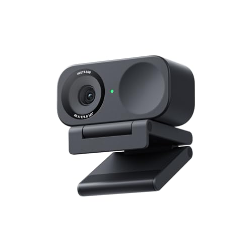 Insta360 Link 2C - PC/Mac 用 4K ウェブカメラ1/2 インチセンサー自動フレーミングHDRAI ノイズキャンセリング マイク配信やビデオ通話ゲーム配信に役立つジ