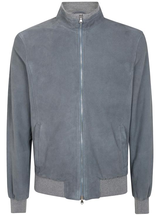 BARBA Men Leather Jackets FOX 53200 0084 DUST